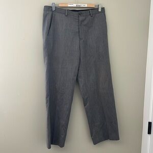 Calvin Klein Gray Dress Pants with Tapered Leg